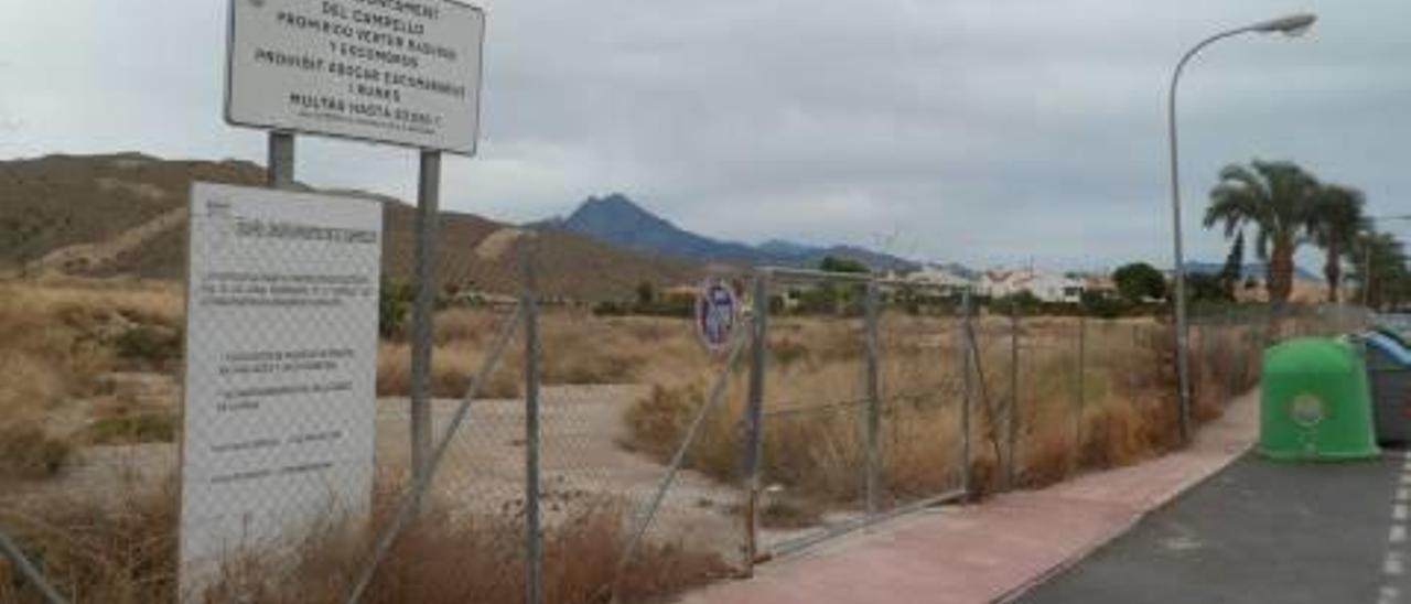 El Campello aún no reinvierte en la zona norte los ingresos por la planta de basuras