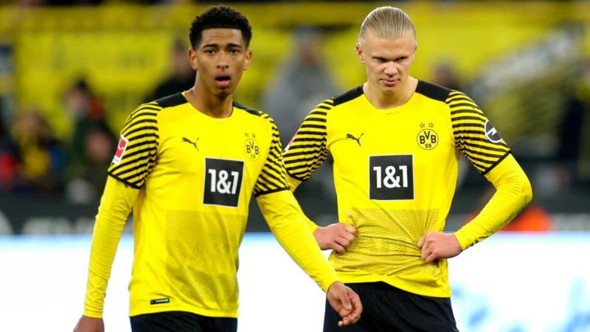 Erling Haaland y Jude Bellingham en el Borussia Dortmund