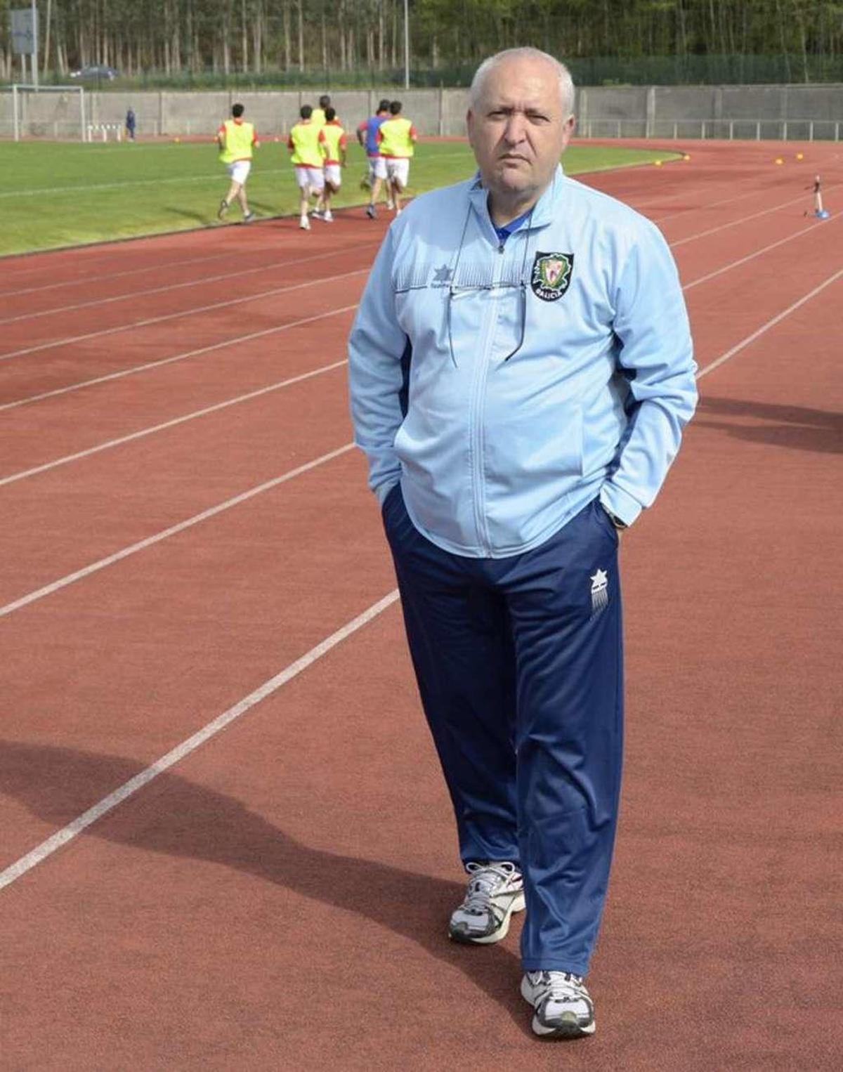 Eduardo Galán, durante unas pruebas físicas de los árbitros.