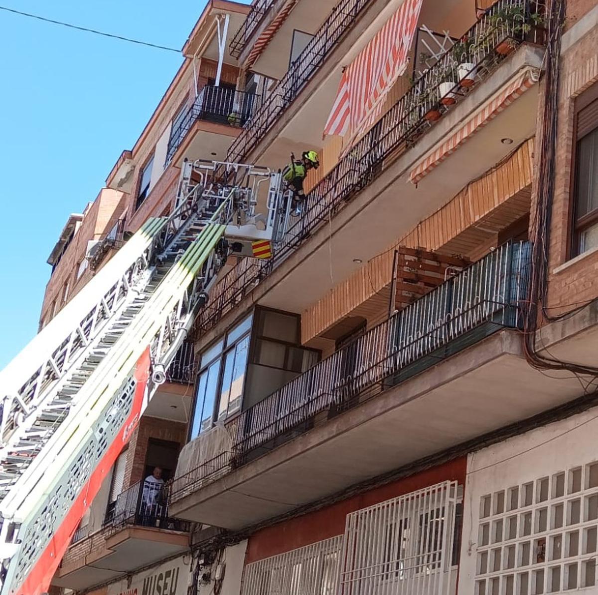Intervención de los bomberos de Castelló.