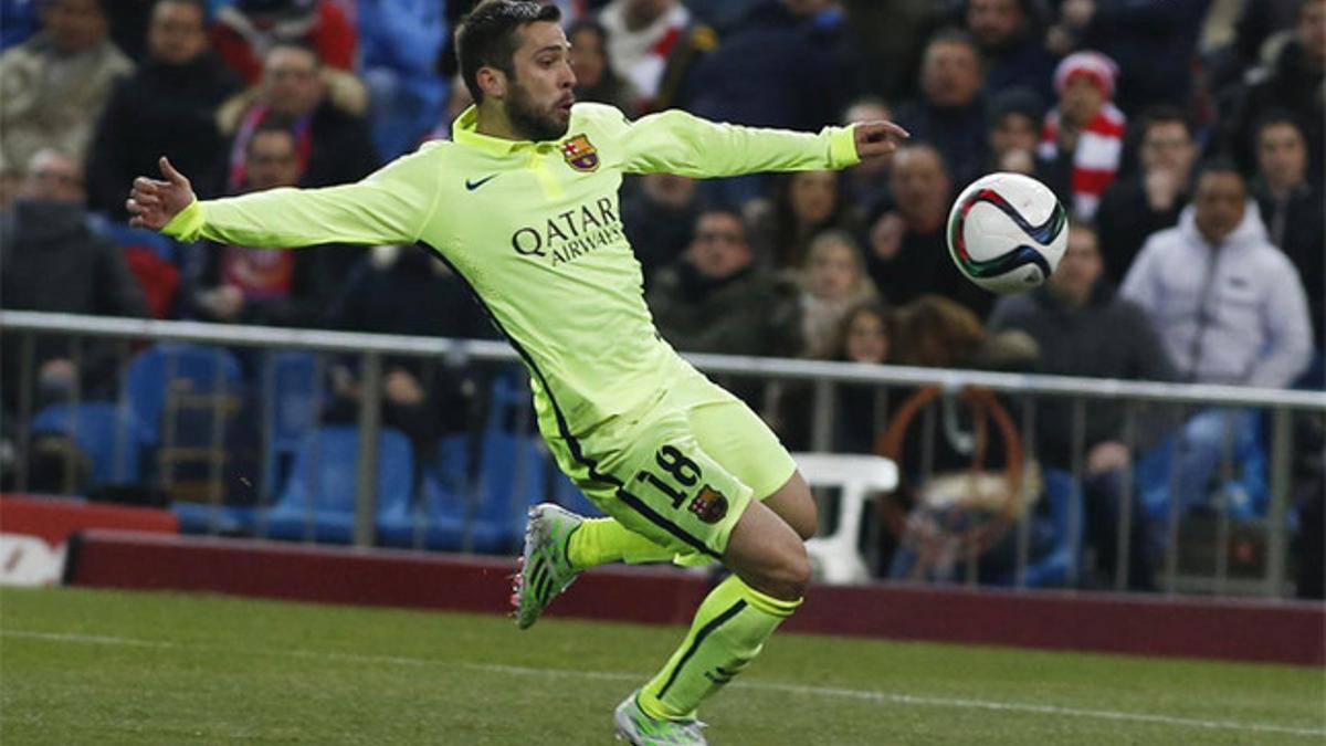 Jordi Alba cumplió su partido 100 ante el Granada