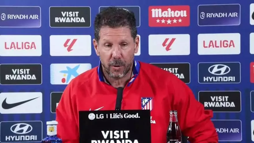 Simeone confirma las bajas de Oblak, Mendoza y Pubill en LaLiga ante el Barcelona