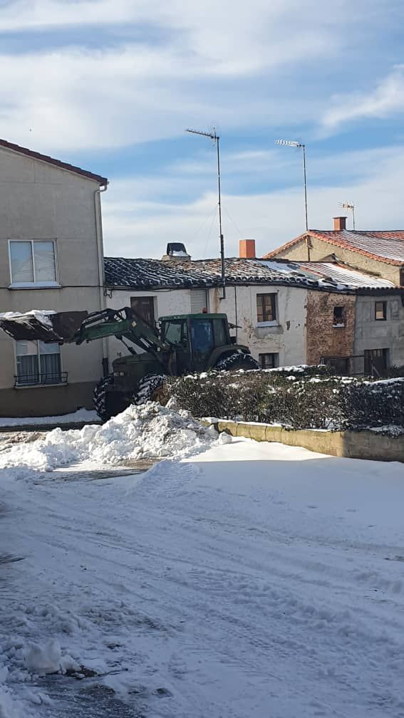 GALERÍA | Carbajales, cubierto por la nieve del temporal Filomena