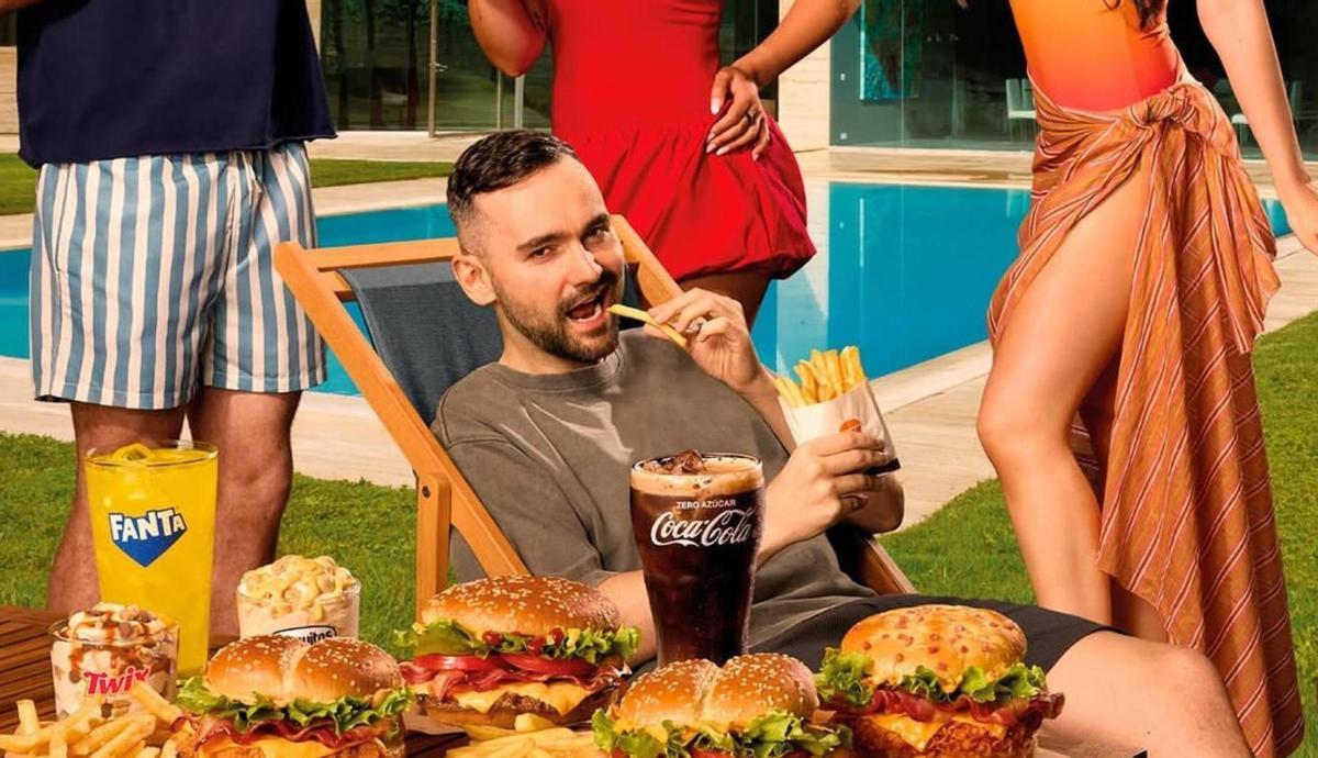 Imagen promoional del menú de Burger King de El Xocas