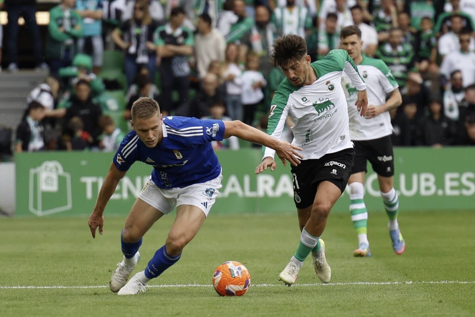 Así fue el partido entre el Real Oviedo y el Racing de Santander