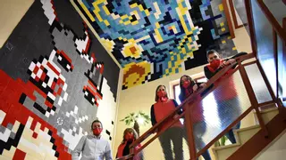 50.000 metros de lana para recrear "La noche estrellada" de Van Gogh en Petrer