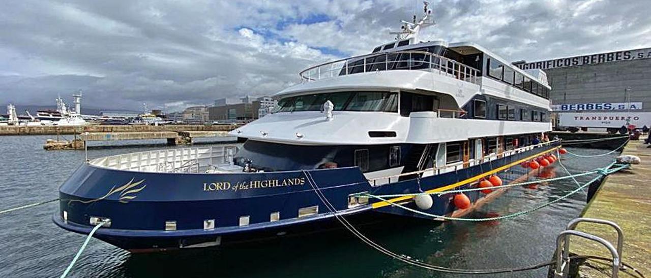 El “Lord of the Highlands” en el puerto de Vigo. | FDV