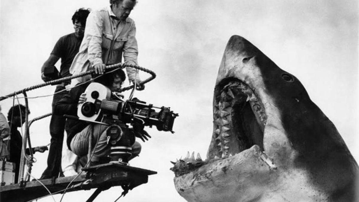 El tiburón mecánico que, por fortuna para la historia del cine, tantos quebraderos de cabeza dio a Spielberg.