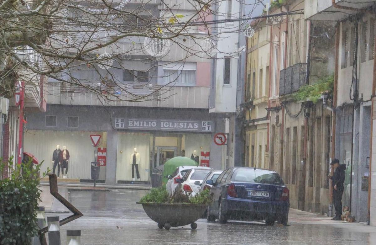 La calle Vicente Risco, ayer.  |  Iñaki Abella