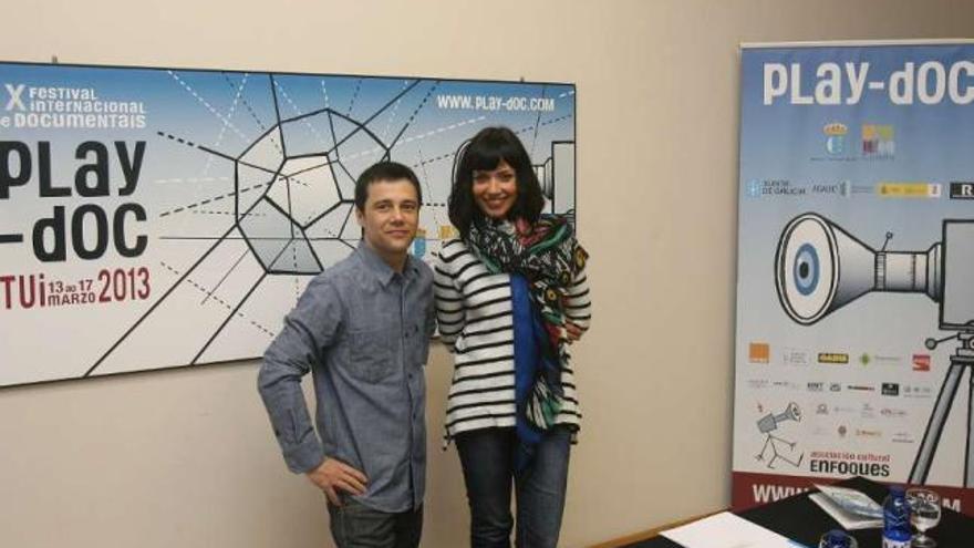 Ángel Sánchez y Sara García, directores del Play-Doc Festival Internacional de Documentales. // J. de Arcos