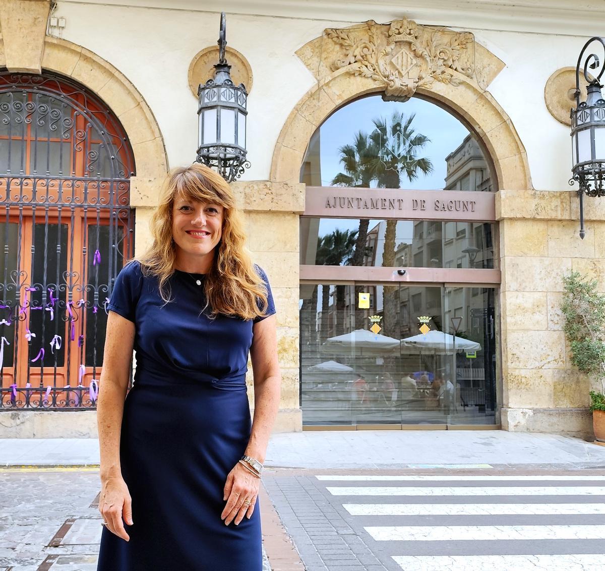 La portavoz municipal de Compromís per Sagunt, Maria Josep Picó.