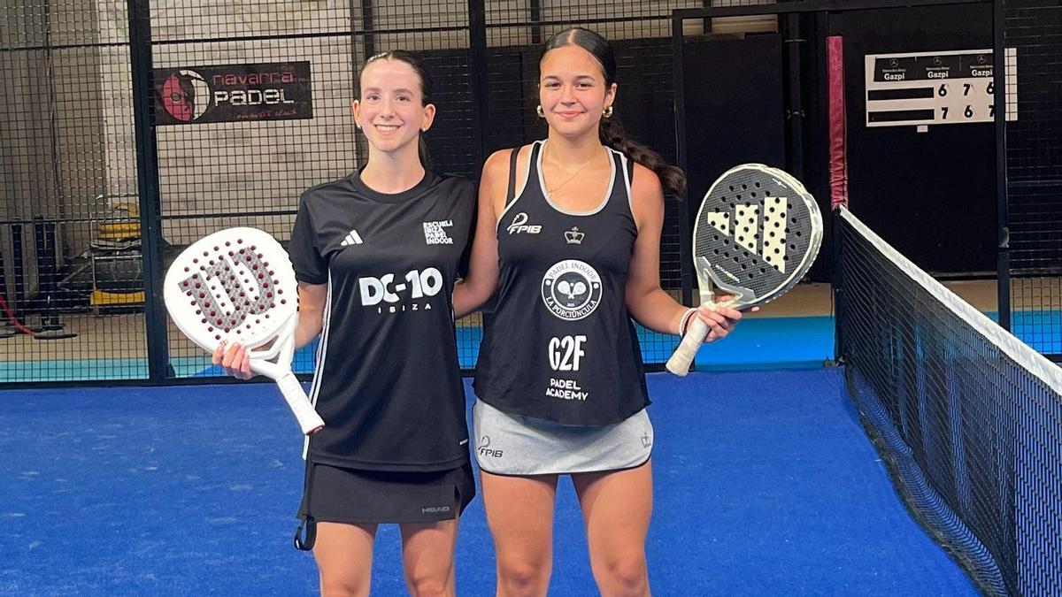 Violeta Gutiérrez y Carmen Riera en el TyC 3 de Navarra.