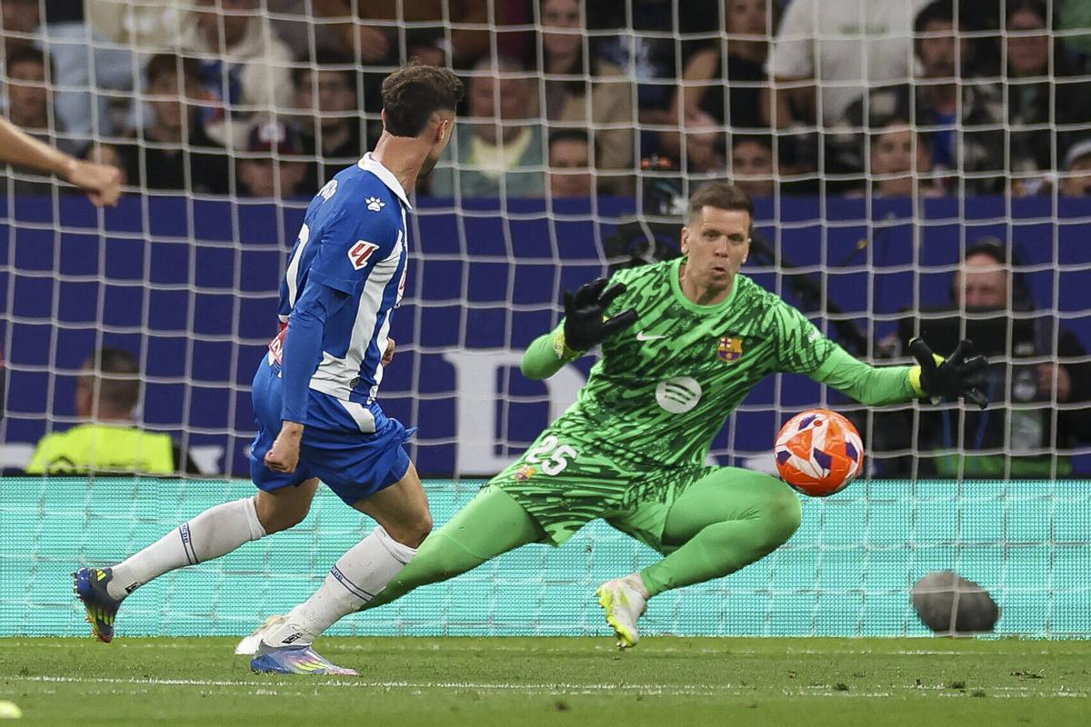 Szczesny contra el Espanyol en La Liga