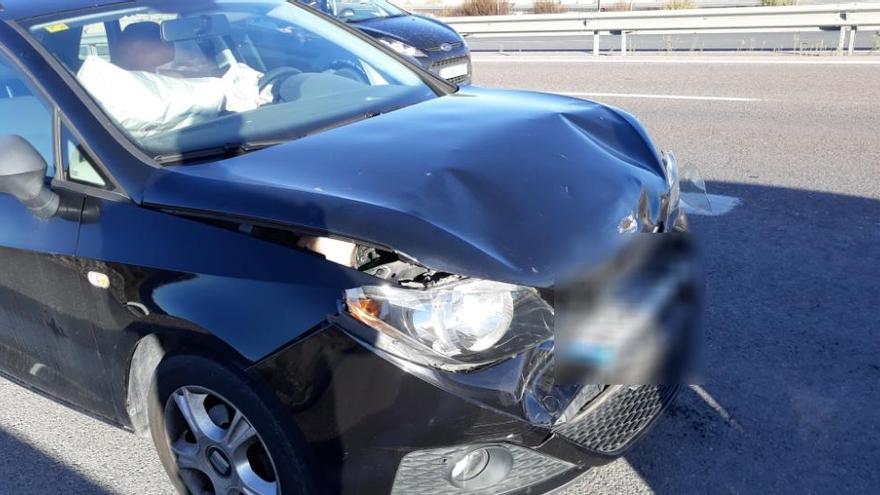 Estado en el que ha quedado el coche de Fernando Portillo