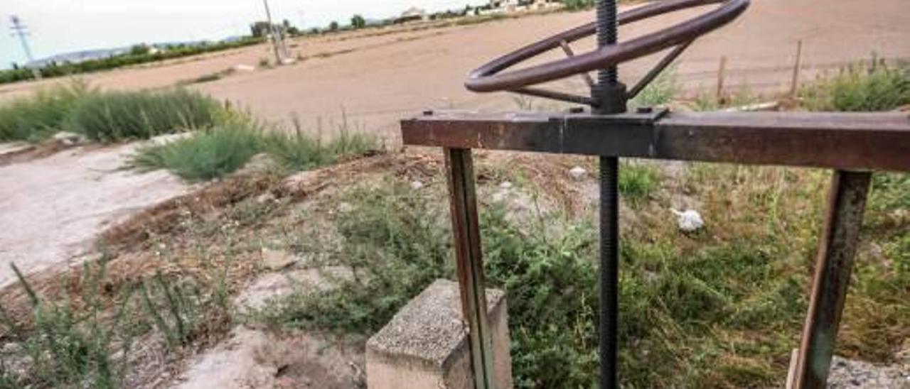 Tierras de cultivo sin agua en la Vega Baja.