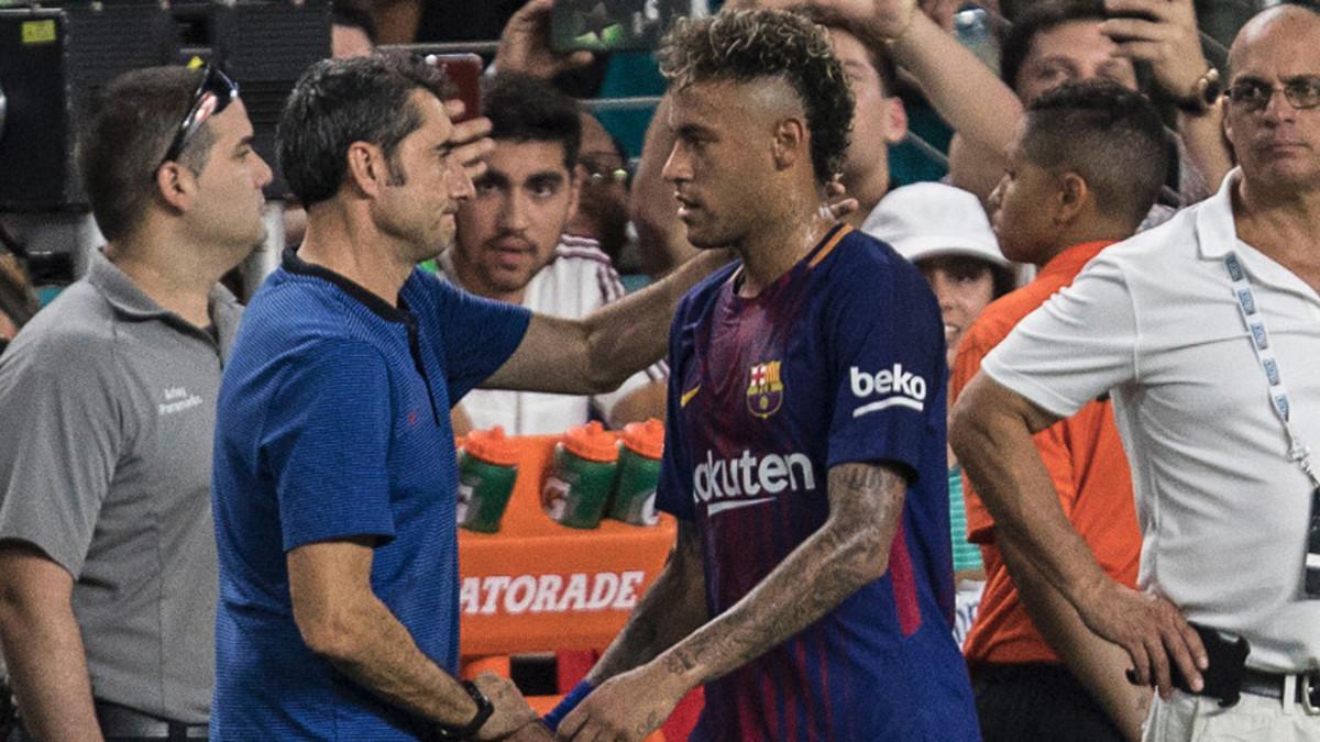 Valverde ha dado permiso a Neymar para resolver su futuro