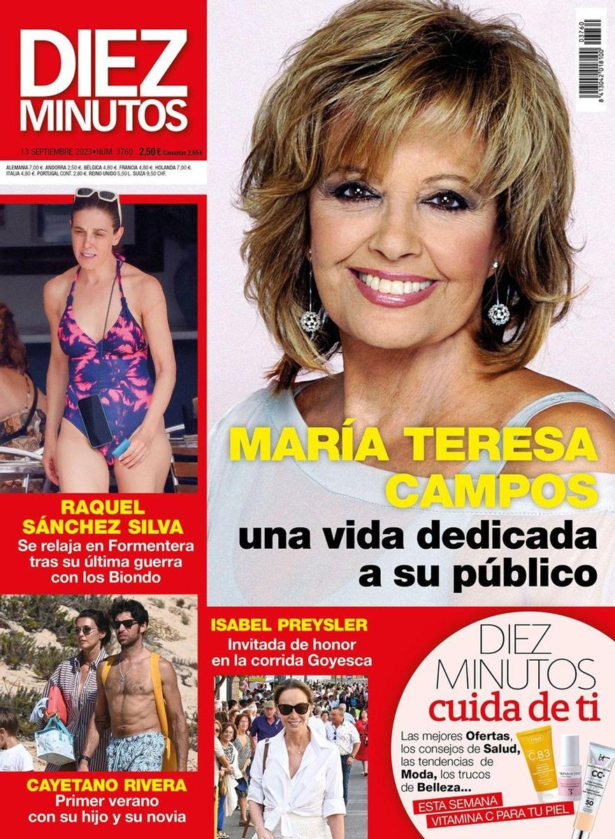 Portada de la revista Diez Minutos del 6 de septiembre de 2023