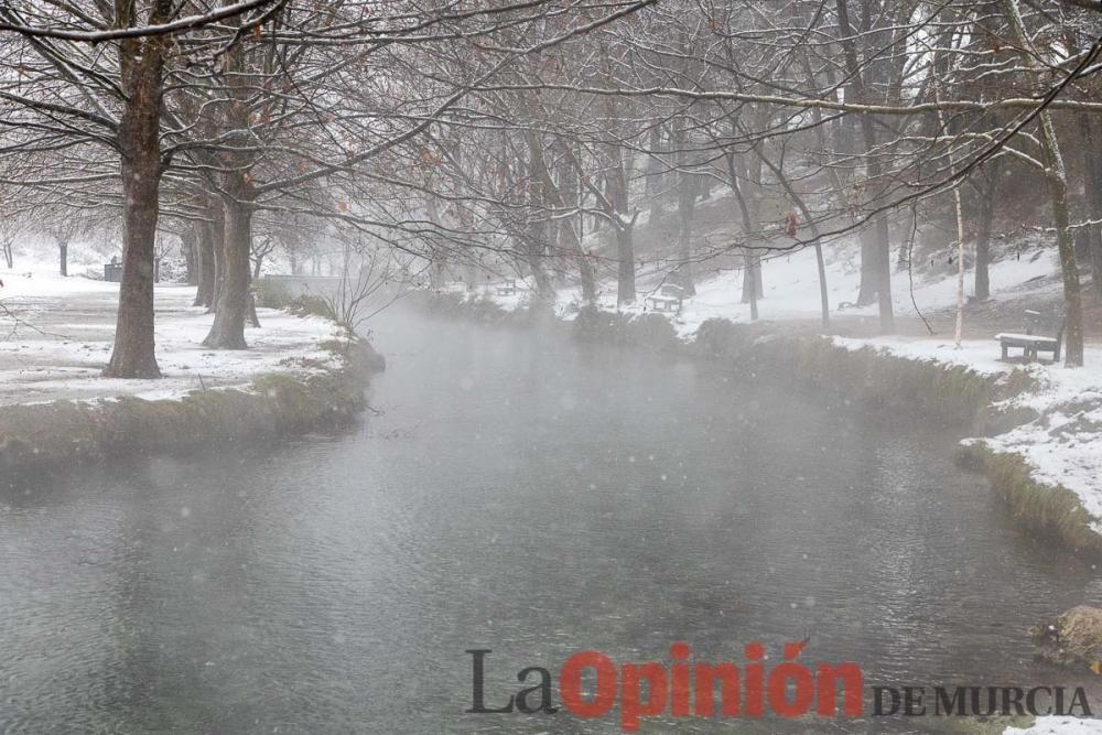 Nieve en las Fuentes del Marqués de Caravaca