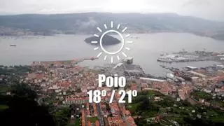 El tiempo en Poio: previsión meteorológica para hoy, miércoles 15 de julio