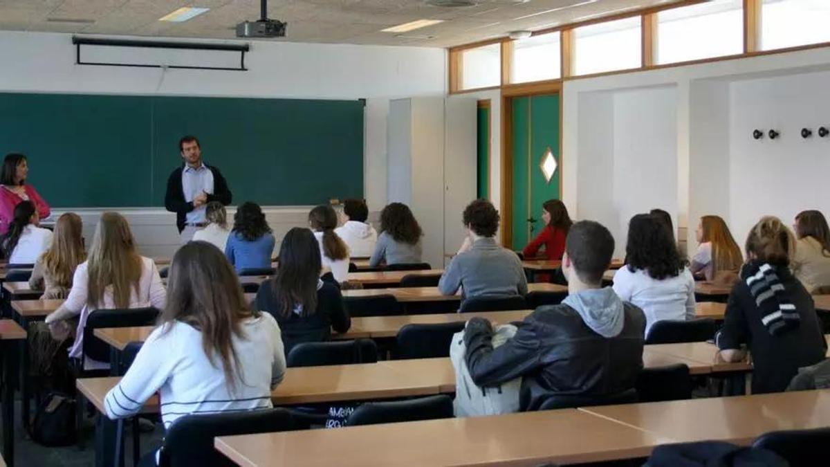Imagen de archivo de una clase.