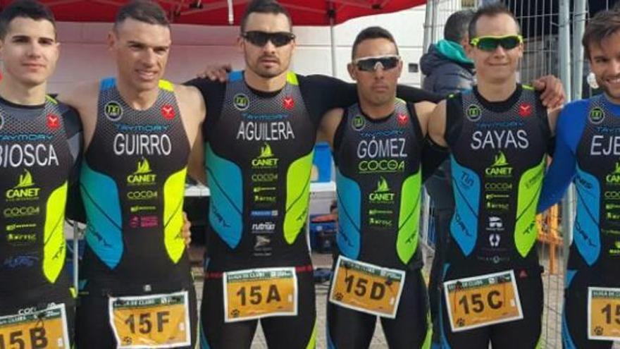 El TriCanet arranca   la liga de duatlón con triunfo en Almenara