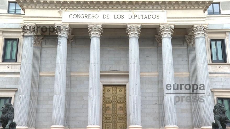 El Congreso de los Diputados en Madrid