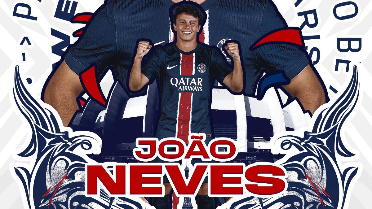 El PSG hace oficial el fichaje de Joao Neves