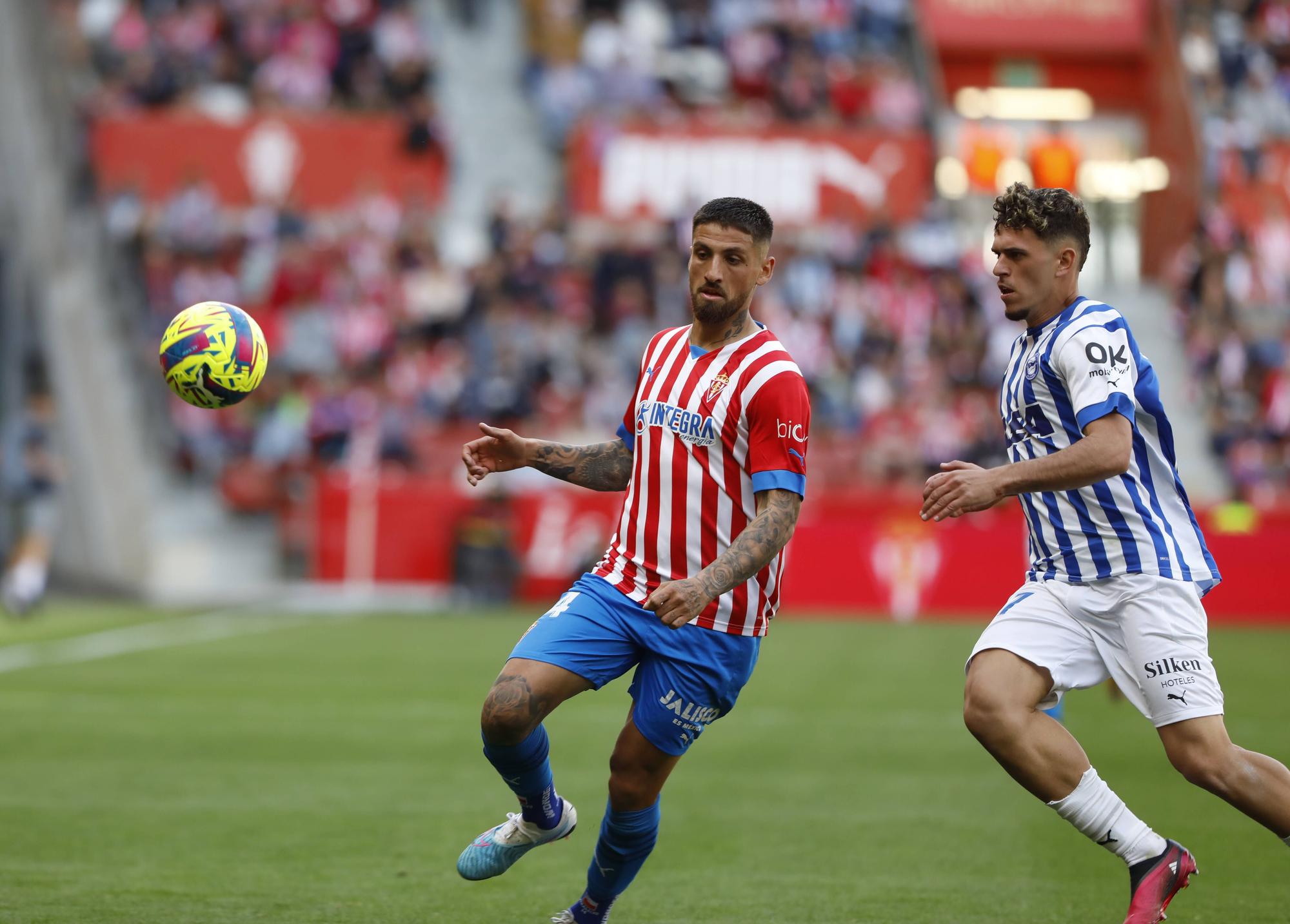 Así fue el encuentro entre el Sporting y el Alavés