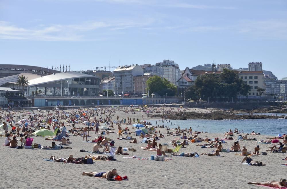 Los termómetros rondan los 30º en A Coruña