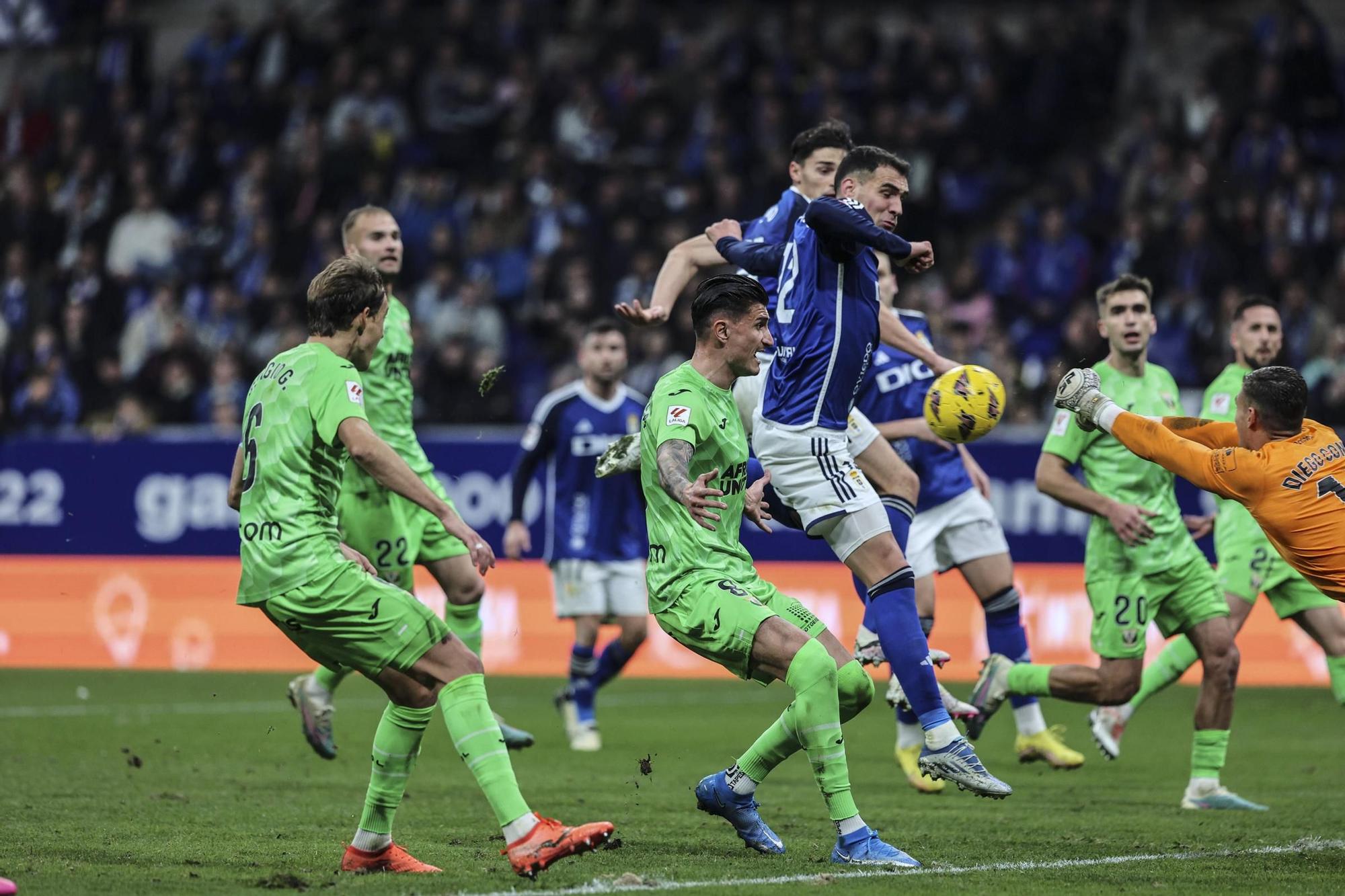 El partido entre el Real Oviedo y el Leganés, en imágenes