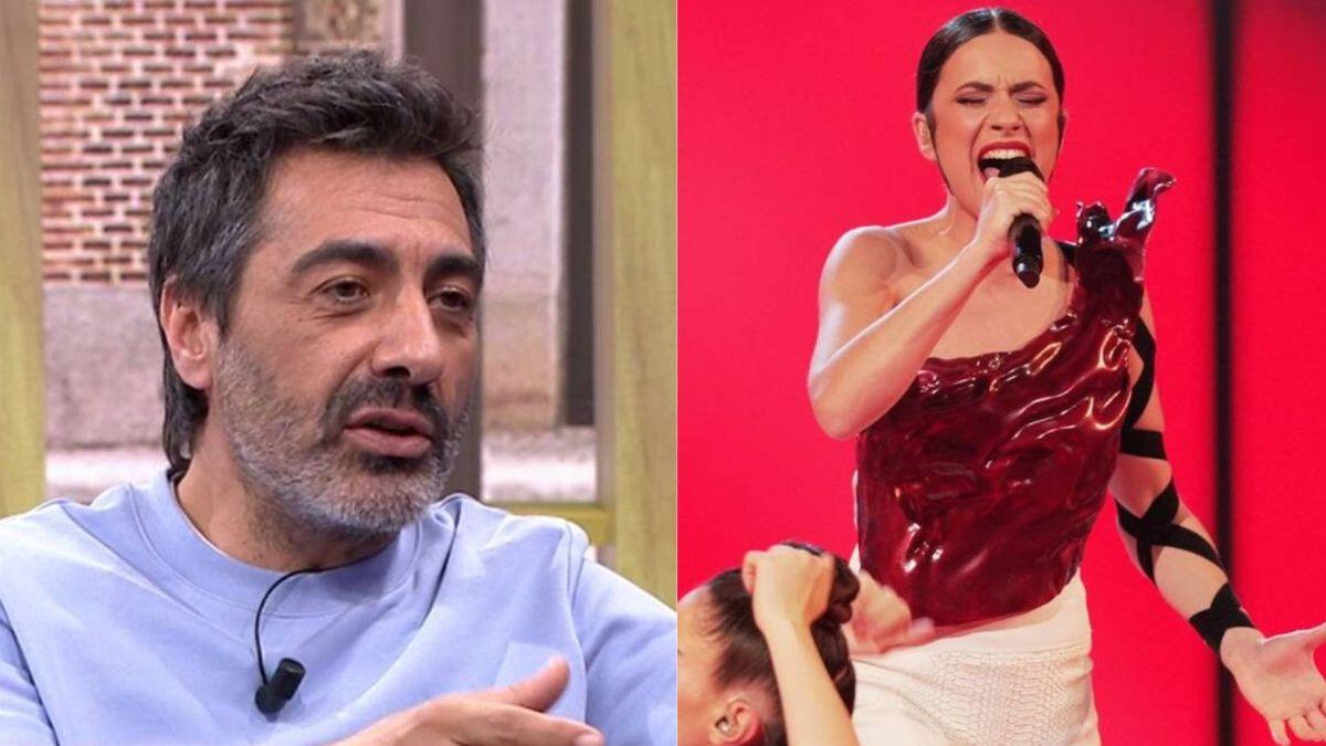 Juan del Val atiza a Blanca Paloma tras su actuación en Eurovisión