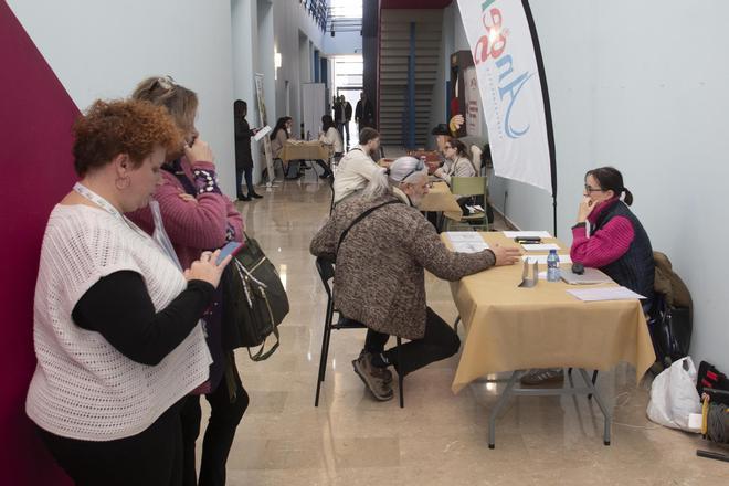 Todas las fotos del "maratón" de entrevistas laborales celebrado en Xàtiva