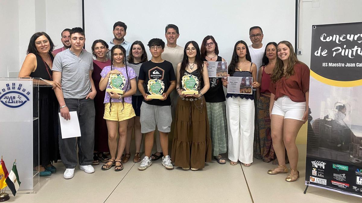 Finalistas y organización en el acto de entrega de premios