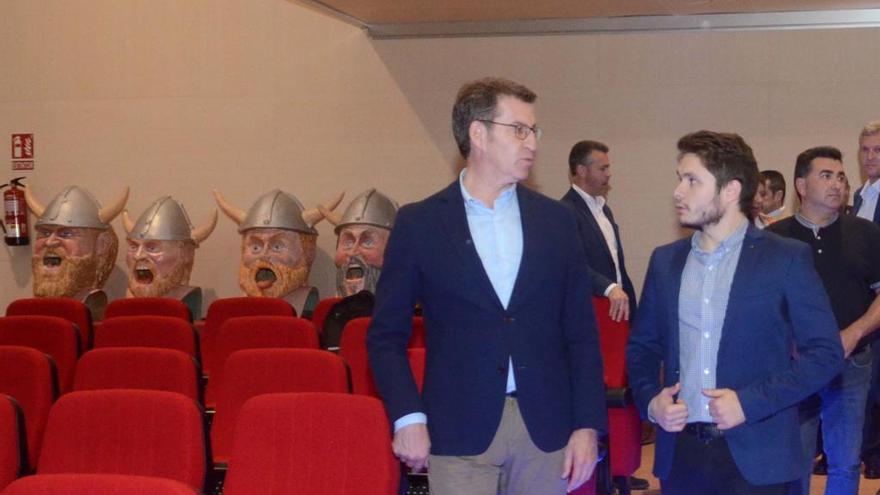 El candidato de Catoira y el presidente de la Xunta.