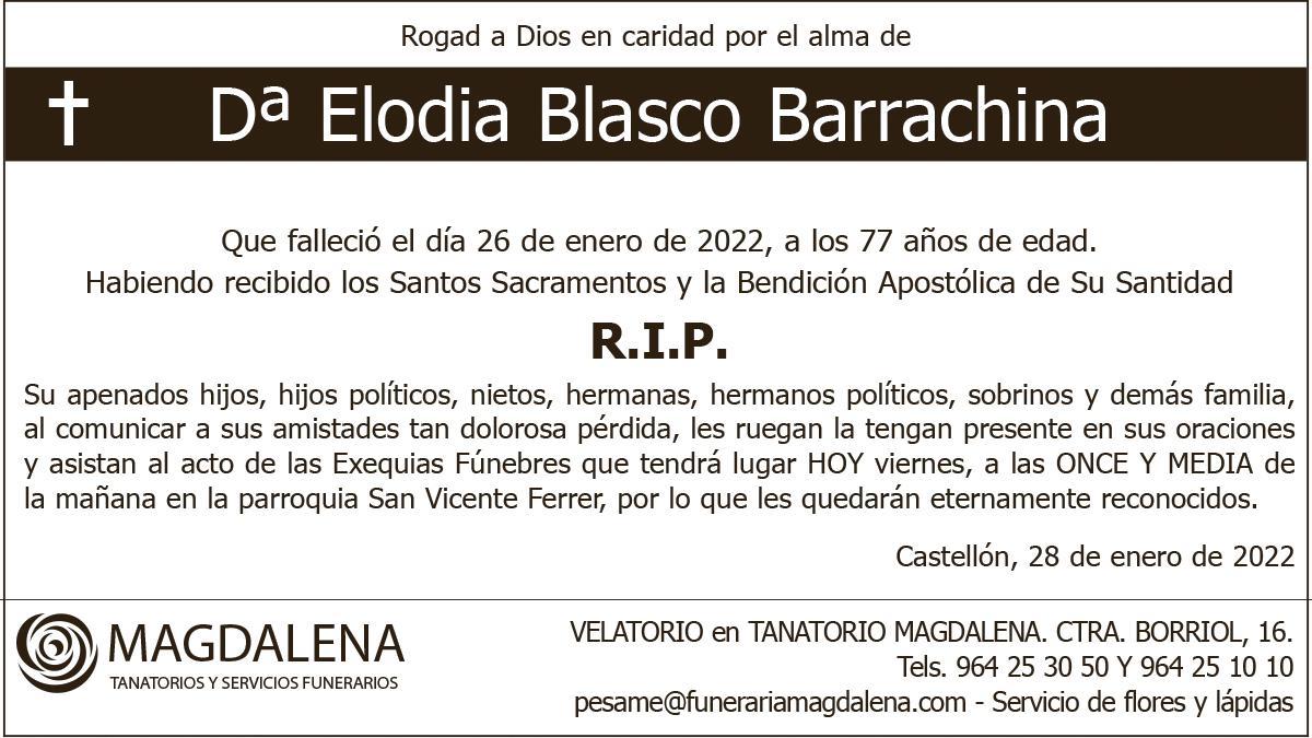 Dª Elodia Blasco Barrachina