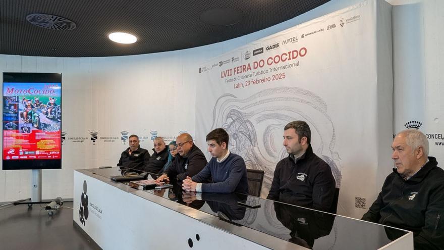 Souto y directivos del motoclub Km.0 presentaron ayer el evento.