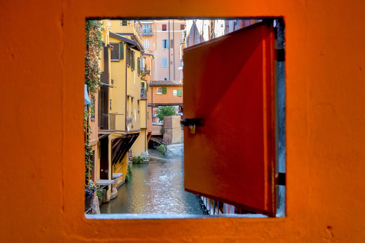 El canalle delle Moline desde la Finestrella di Via Piella