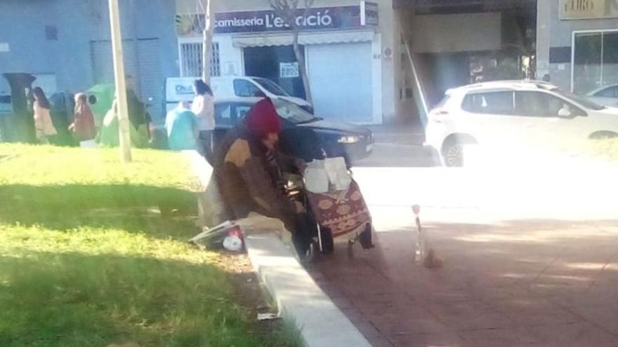 Iuliana Maulea, en el parque de l&#039;Estació de Gandia, donde falleció