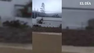Las lluvias de la borrasca Claudia ya descargan en el sur de Tenerife