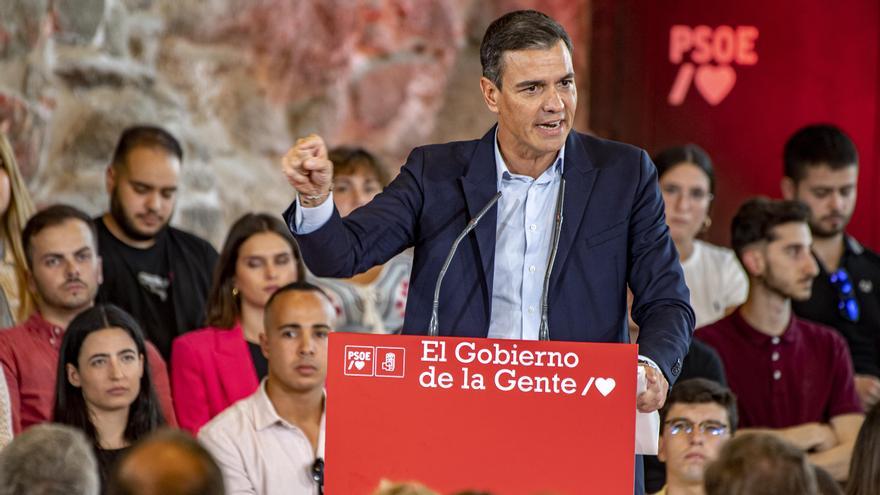 Pedro Sánchez, participa en un acto de la campaña "El Gobierno de la Gente"