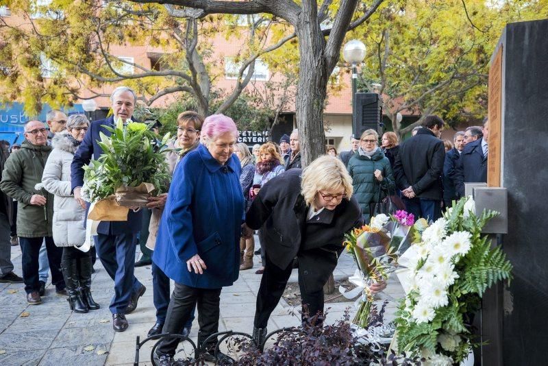 Homenaje a las víctimas de la casa cuartel de Zaragoza