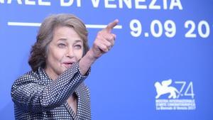 Charlotte Rampling, en la Mostra de Venecia.