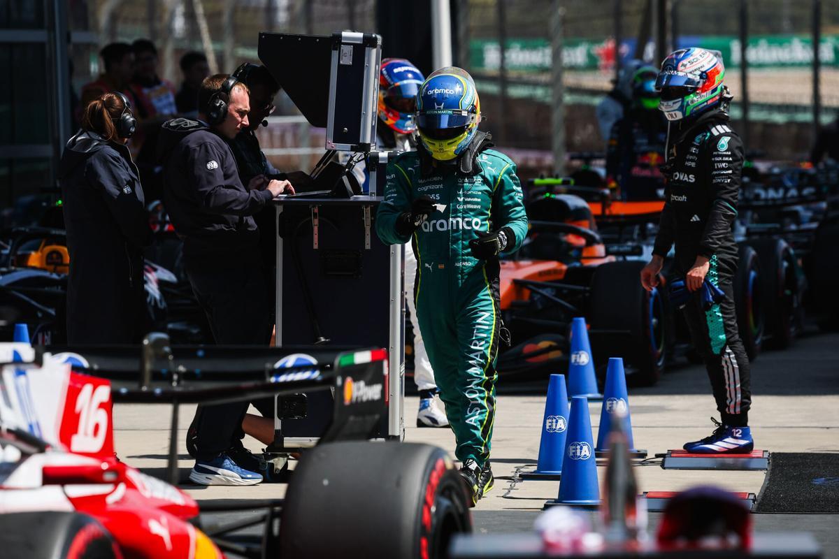 ALONSO Fernando (spa), Aston Martin F1 Team Honda AMR26, portrait during the Formula 1 Heineken Chinese Grand Prix 2026, 2nd round of the 2026 Formula One World Championship from March 13 to 15, 2026 on the Shanghai International Circuit, in Shanghai, China - Photo Antonin Vincent / DPPI AFP7 14/03/2026 ONLY FOR USE IN SPAIN