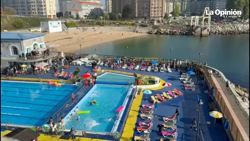 Expectación ante el Club del Mar de San Amaro por el nuevo rodaje de Vaca Films