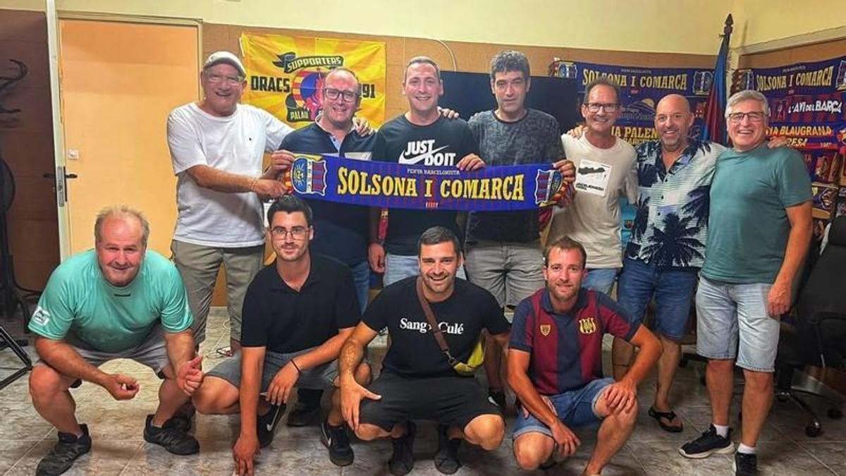 Els membres de la Penya Barcelonista de Solsona i Comarca