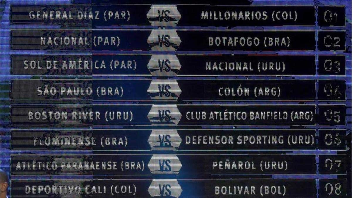 Sortedos los octavos de final de la Copa Sudamericana