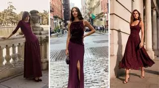 Las invitadas más elegantes de la temporada llevan estos vestidos en color berenjena