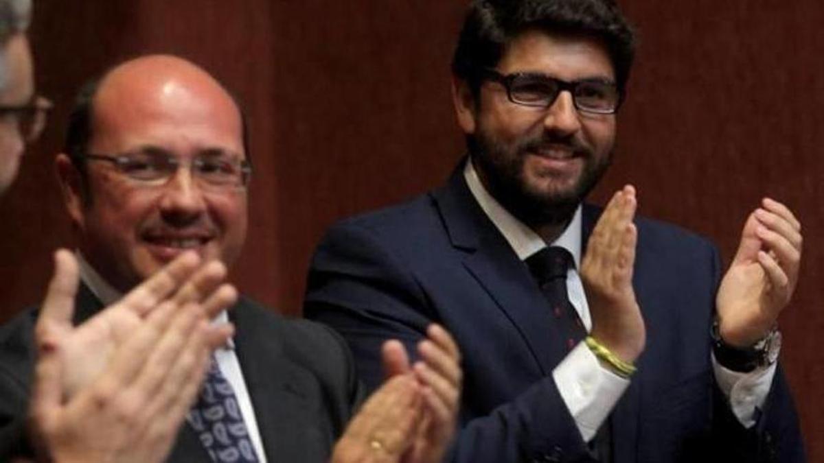 Pedro Antonio Sánchez y Fernando López Miras.