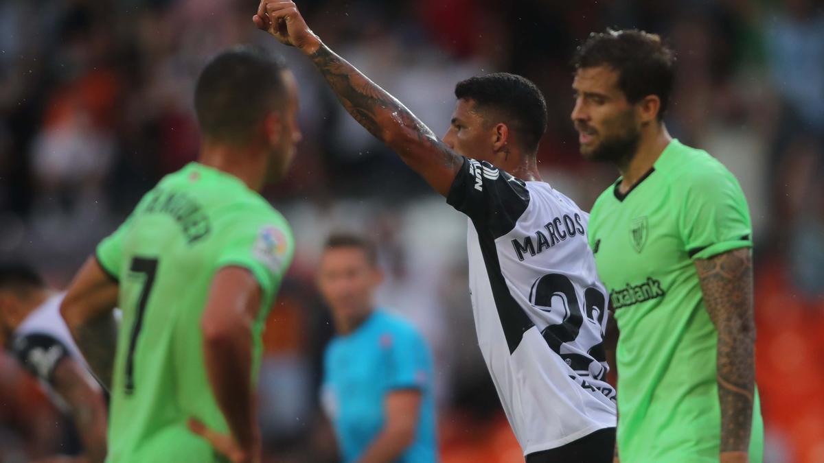 Partido de Liga entre el Valencia CF y el Athletic de Bilbao