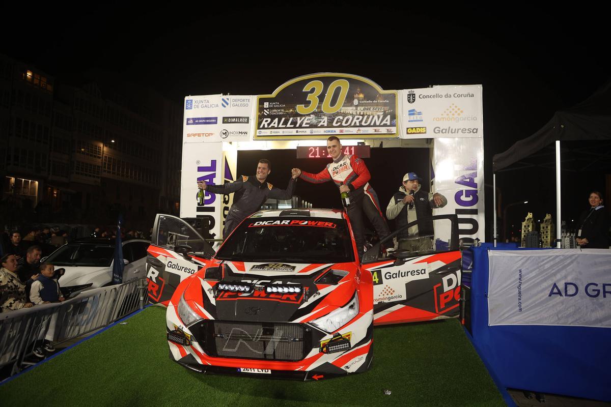 Tramo de Betanzos - Coiròs del 30 Rally de A Coruña .